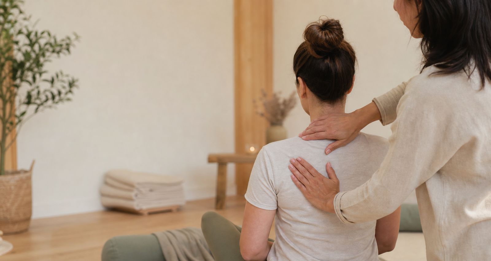 Sesión de masaje terapéutico en SU.KHA Yoga Studio